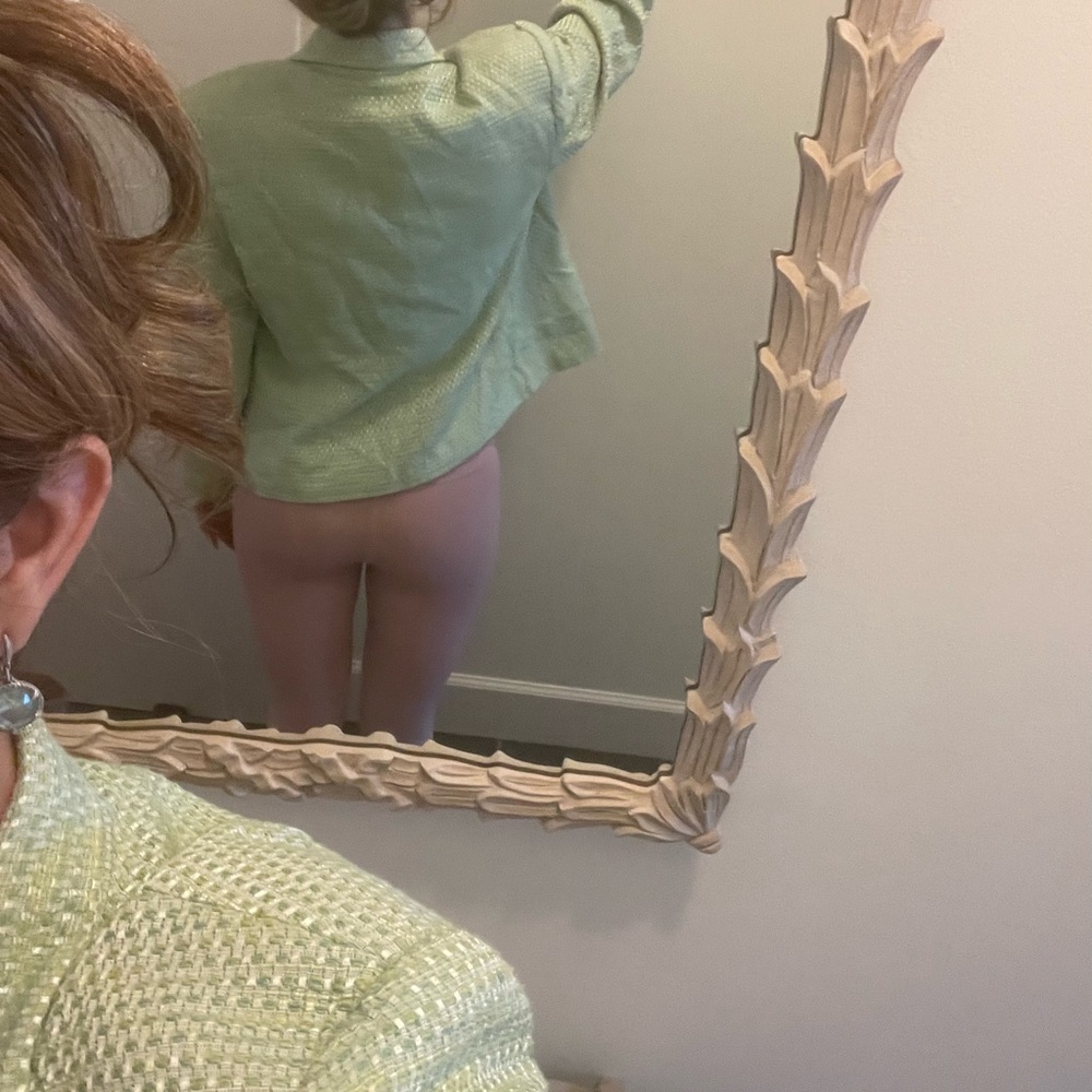 Talbots Medium Nice Green Classic Light Weight Tw… - image 2